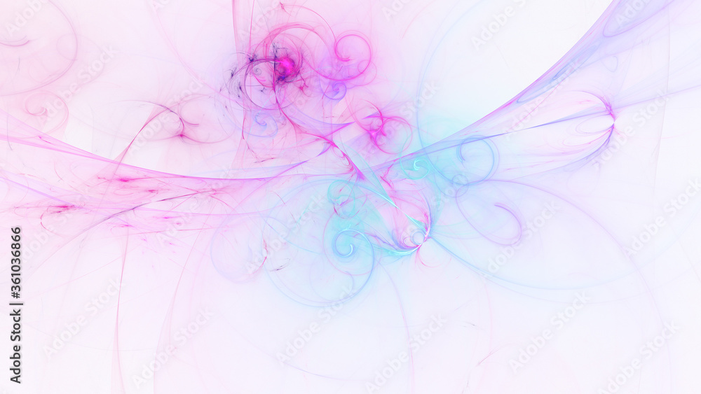 Abstract colorful blue and purple glowing shapes. Fantasy light background. Digital fractal art. 3d rendering. Abstract colorful blue and purple glowing shapes. Fantasy light background. Digital fractal art. 3d rendering.