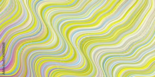 Light Multicolor vector layout with circular arc. Gradient illustration in simple style with bows. Pattern for busines booklets, leaflets