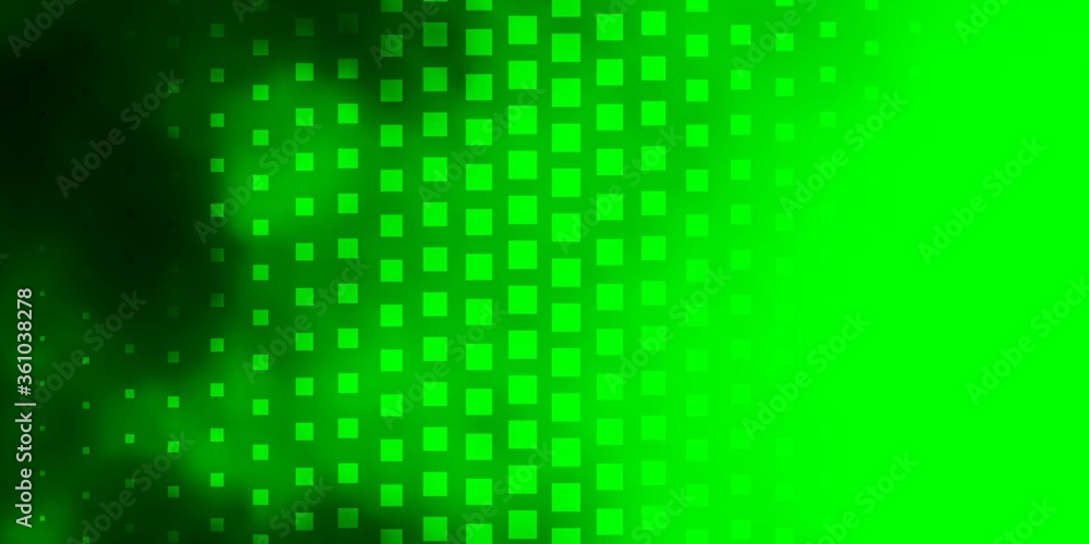 Light Green vector pattern in square style. Colorful illustration with gradient rectangles and squares. Modern template for your landing page.