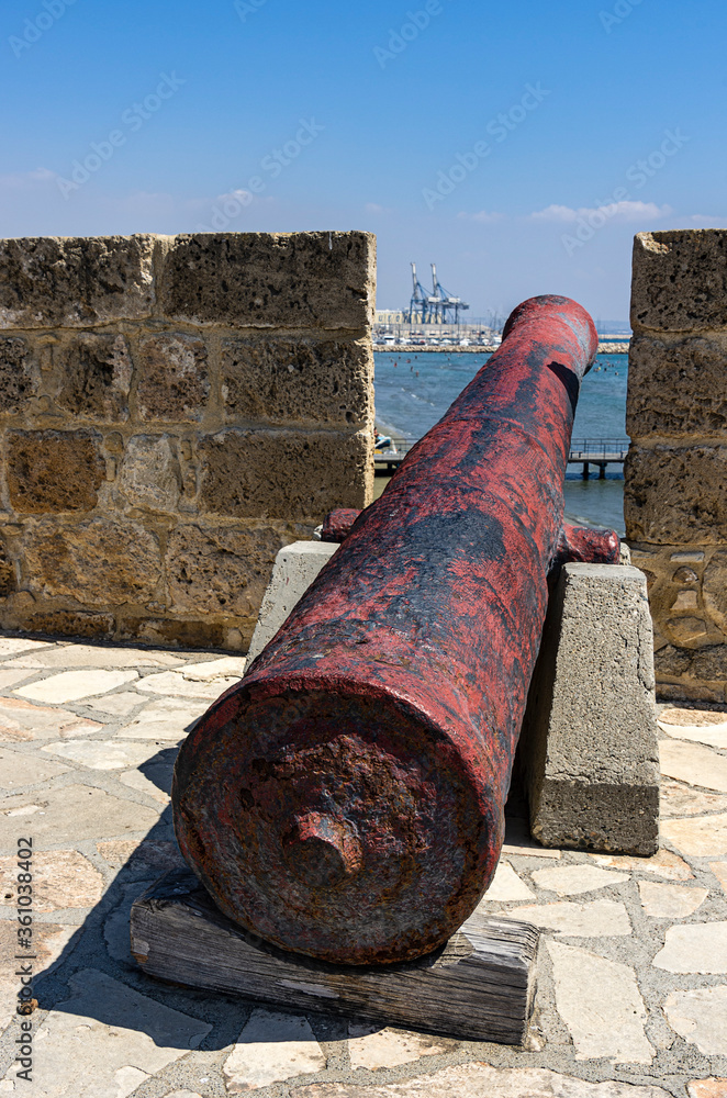 Cannon in Larnaka Medieval Castle