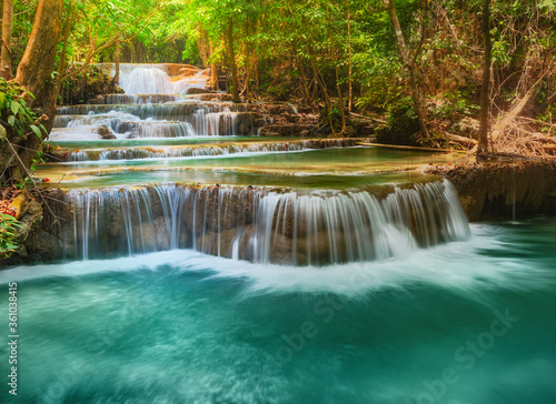 Beautiful waterfall Huai Mae Khamin, Thailand