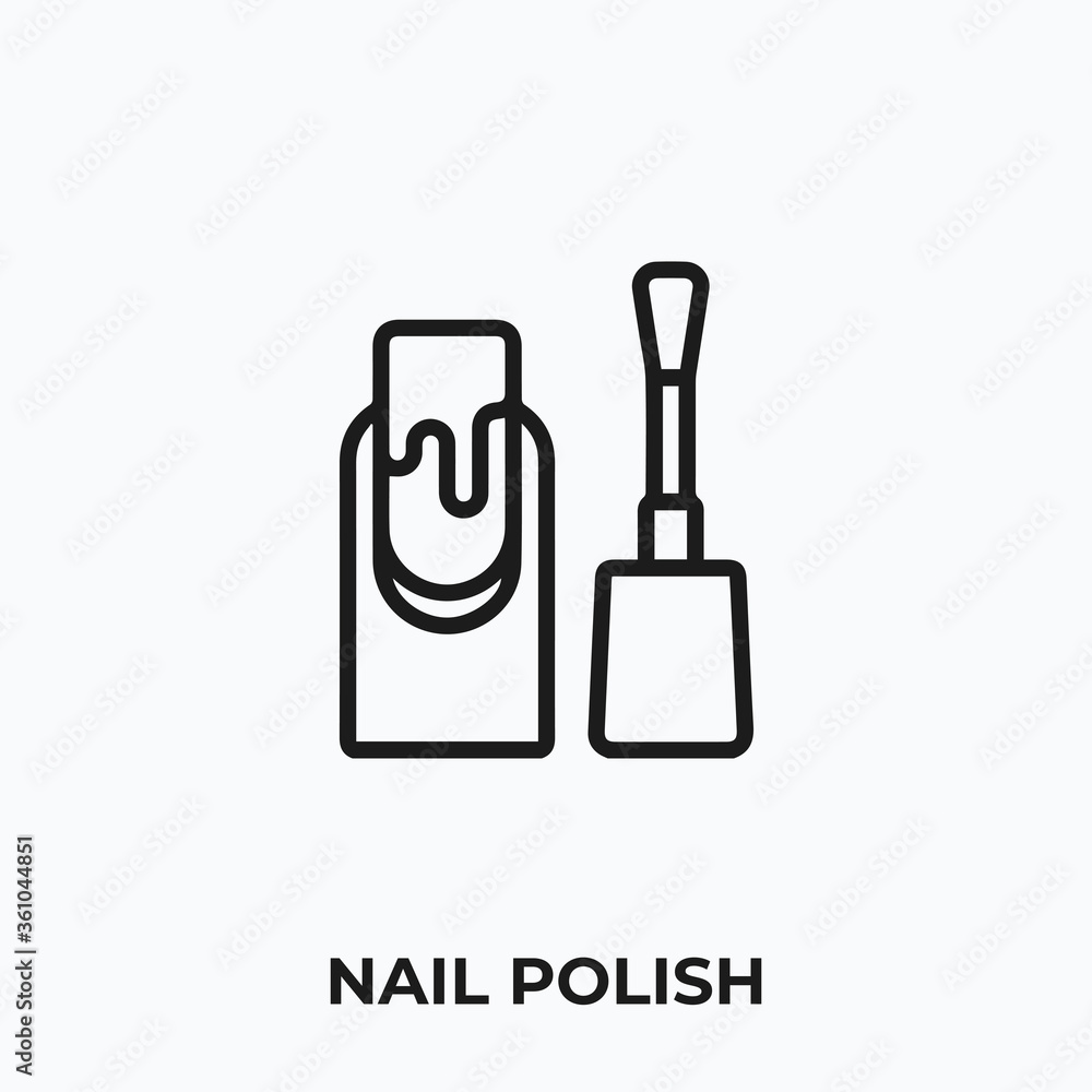 nail polish icon vector. nail polish sign symbol for your design nail polish icon vector. nail polish sign symbol for your design
