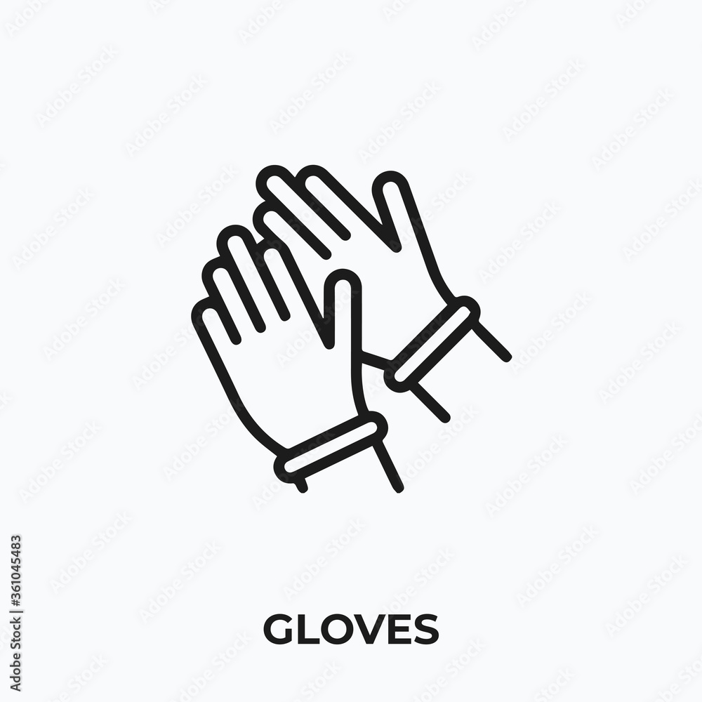 gloves icon vector. gloves sign symbol for your design gloves icon vector. gloves sign symbol for your design