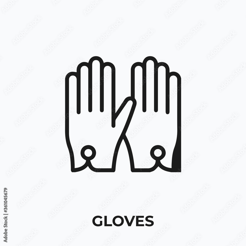 Obraz premium gloves icon vector. gloves sign symbol for your design