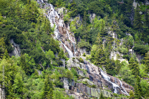 Pancavsky waterfall in Krkonose national park Czech Republic photo