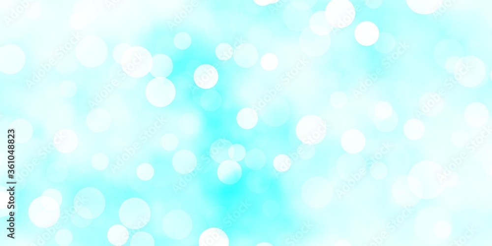 Light BLUE vector background with circles. Abstract decorative design in gradient style with bubbles. New template for your brand book. Light BLUE vector background with circles. Abstract decorative design in gradient style with bubbles. New template for your brand book.