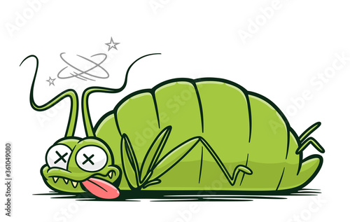 Dead aphid illustration