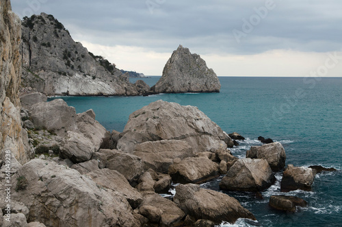 Coast of the Black Sea in winter