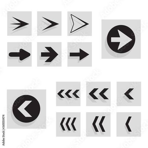 Arrow icon set isolated on white background. Trendy collection of different arrow icons in flat style. Creative arrows template for web site, mobile app, graphic design, ui and logo. Vector symbol Free Download Arrow icon set isolated on white background. Trendy collection of different arrow icons in flat style. Creative arrows template for web site, mobile app, graphic design, ui and logo. Vector symbol - GFXLoad