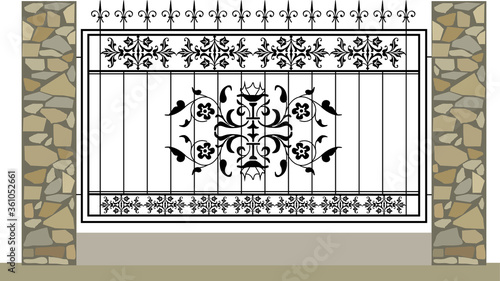wrought iron gates metal decorative 