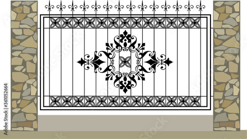 wrought iron gates metal decorative 