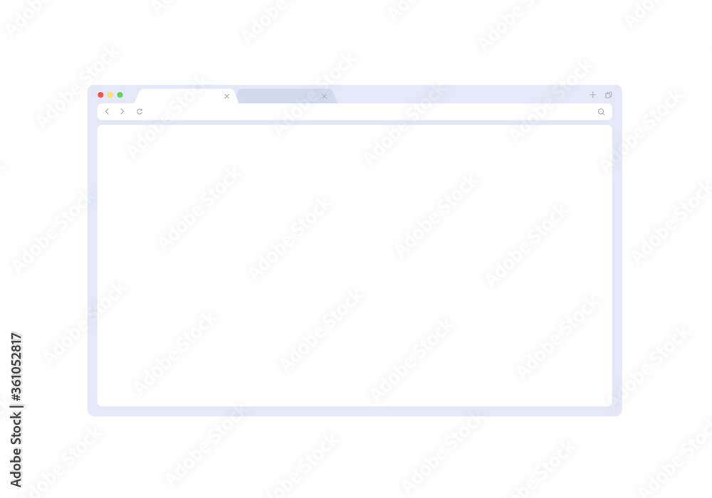 Browser mockup for website, laptop and computer. Browser window interface with empty place. Place for show your website in internet. Browser mockup for website, laptop and computer. Browser window interface with empty place. Place for show your website in internet.