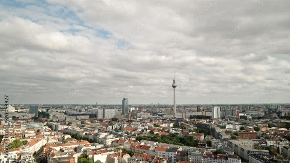 Sunny cityscape and Television Tower, Berlin, Germany Sunny cityscape and Television Tower, Berlin, Germany