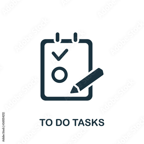 Todo Tasks icon. Simple element from productive work collection. Creative Todo Tasks icon for web design, templates, infographics and more