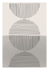 Papier peint photo Minimaliste art Composition peinte abstraite aux nuances minimalistes  © C Design Studio