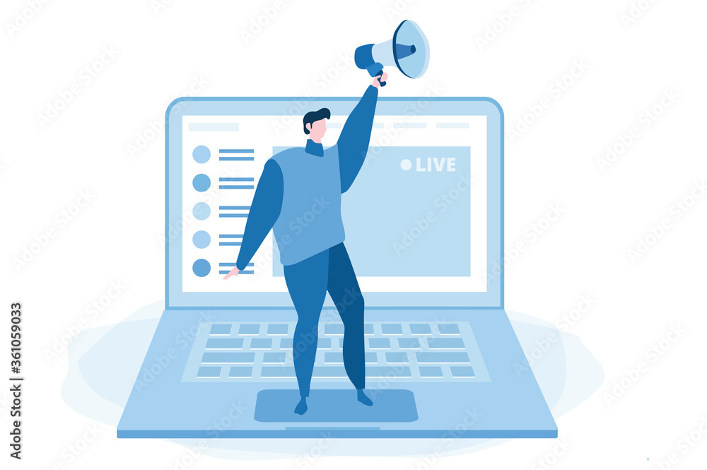 Live streaming event Vector illustration for web banner, infographics, mobile. Live streaming event Vector illustration for web banner, infographics, mobile.