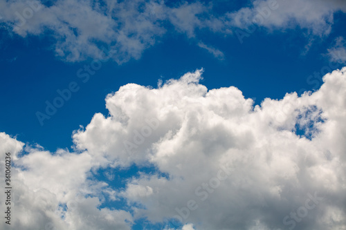 blue sky with white clouds