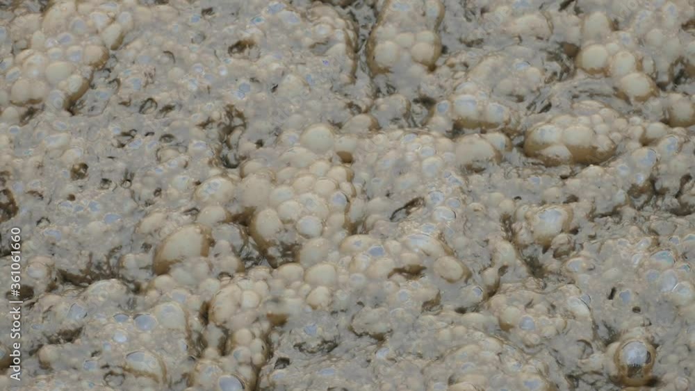 Sludge - dirty water bubbles bursting Sludge - dirty water bubbles bursting
