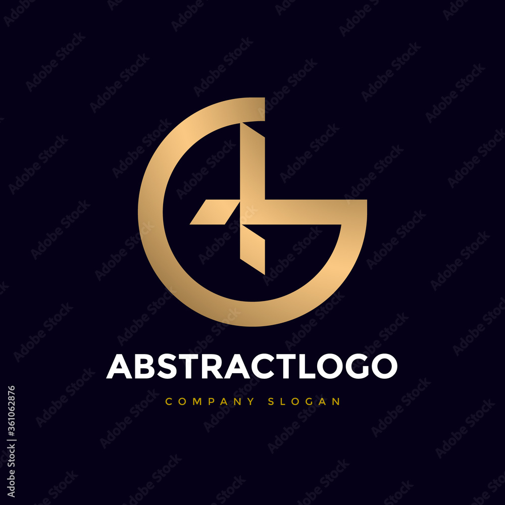 abstract G letter logo Icon design with Cross abstract G letter logo Icon design with Cross