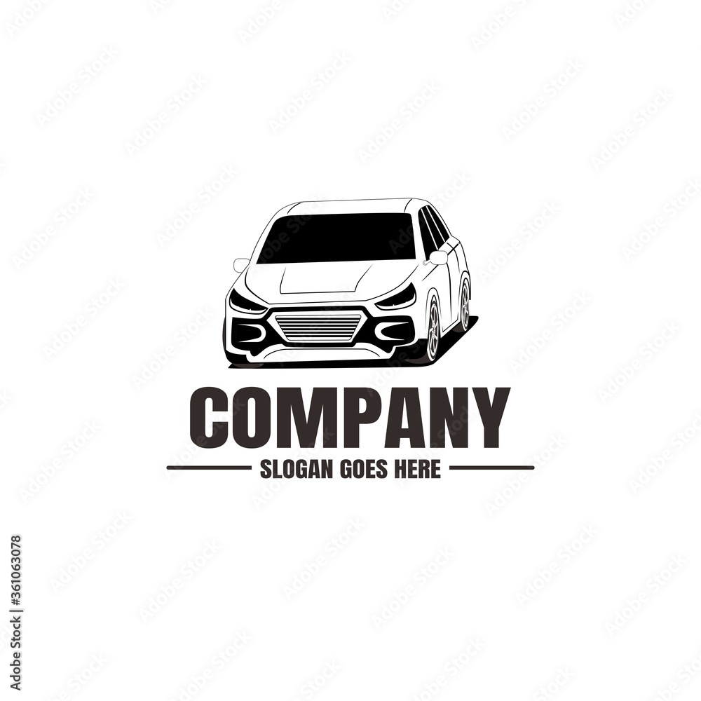 Vehicle logo template. Car icon for business design. Rent, repair, shop garage concept. Vehicle logo template. Car icon for business design. Rent, repair, shop garage concept.
