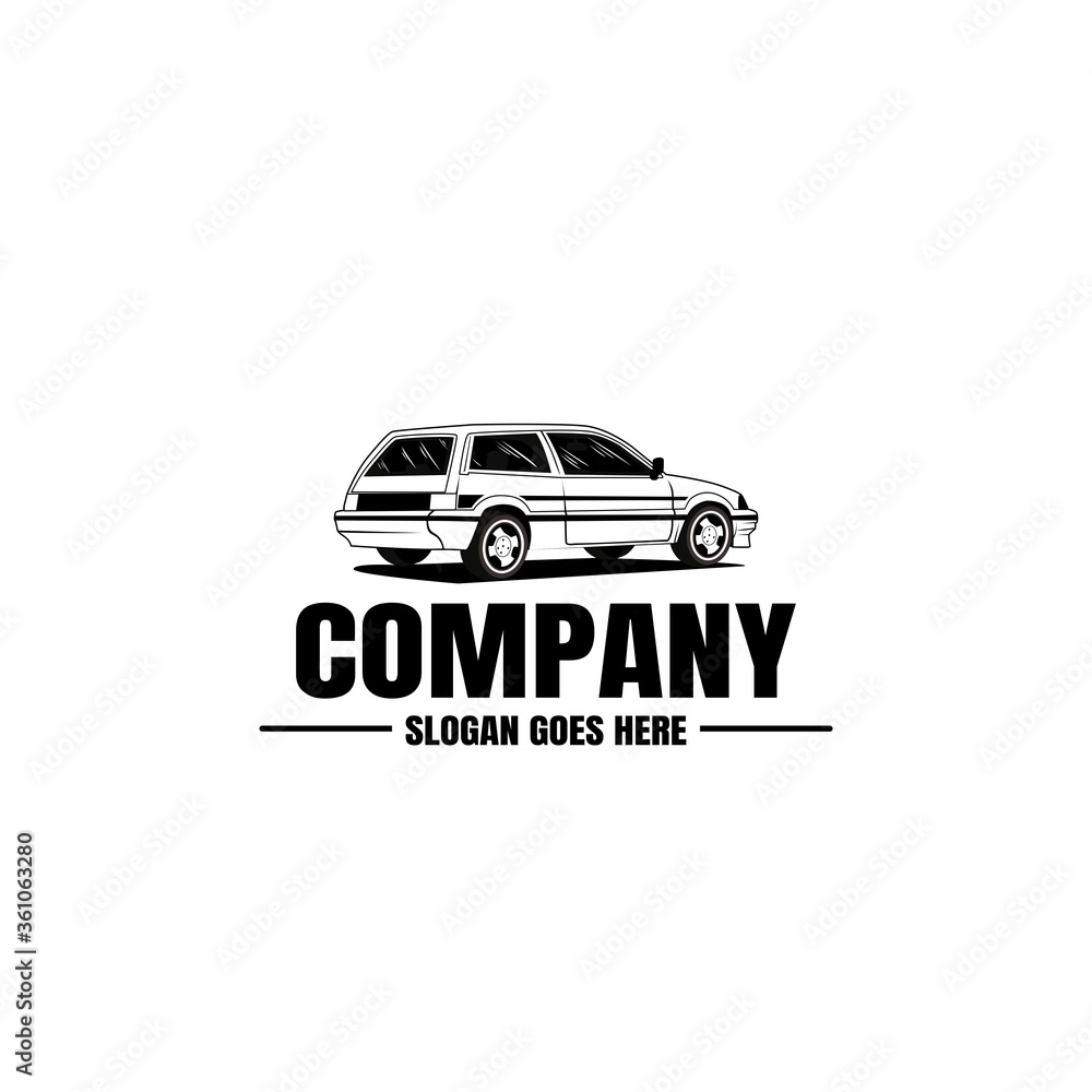 Obraz premium Vehicle logo template. Car icon for business design. Rent, repair, shop garage concept.