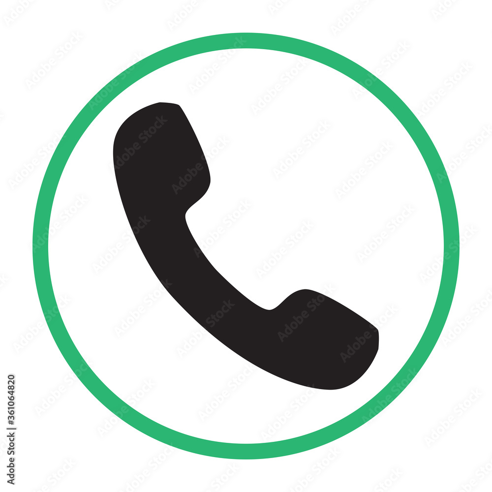 Phone call icon vector isolated on white background. Call icon in a flat style. Trendy telephone template for web site, sign, symbol, ui and logo design. Modern phone call icon, vector illustration