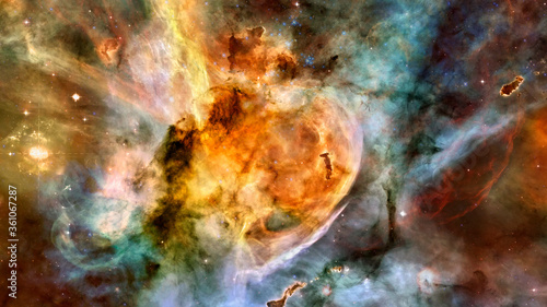 Fototapeta Naklejka Na Ścianę i Meble -  Space galaxy background with nebula. Elements of this image furnished by NASA