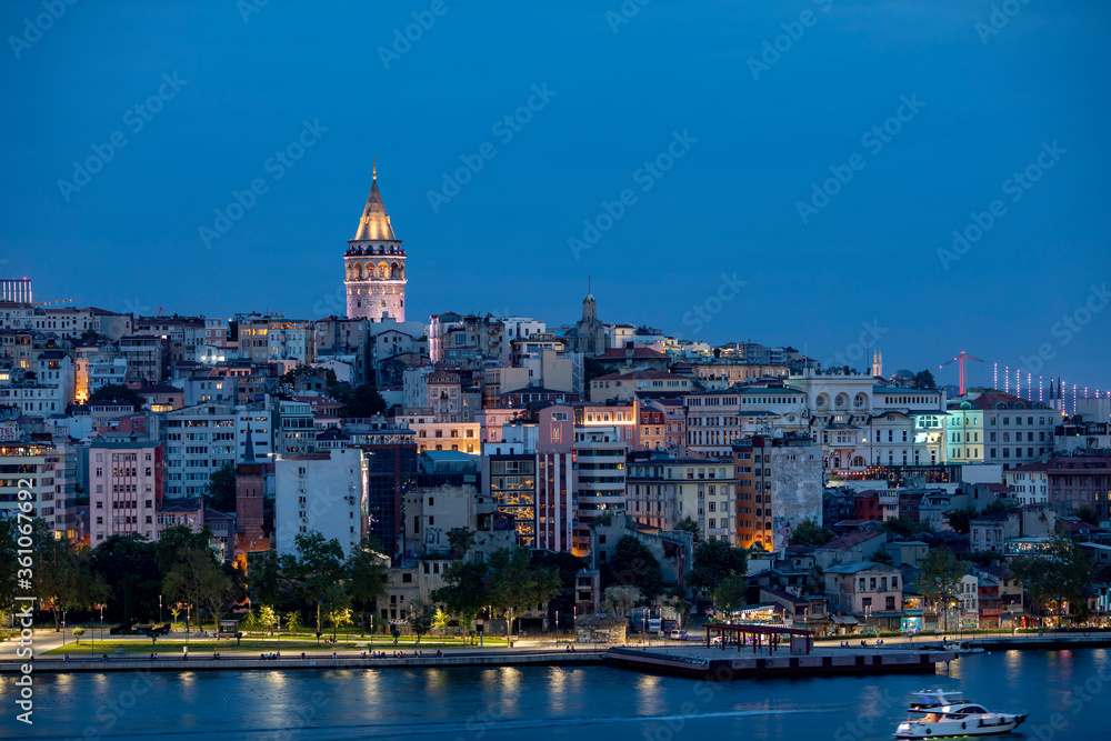 Galata Tower , Bosphorus , Istanbul, Turkey