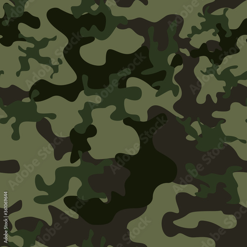  Camouflage seamless pattern. Army background. Modern vector design. Print on fabric.