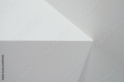 Wallpaper Mural White geometric abstract lines Torontodigital.ca