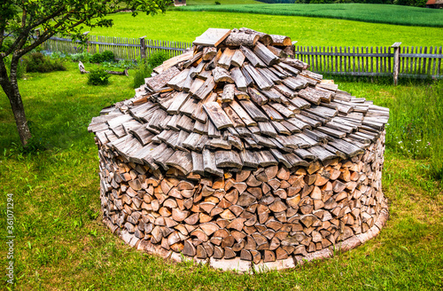 Fotografie, Obraz heap of firewood