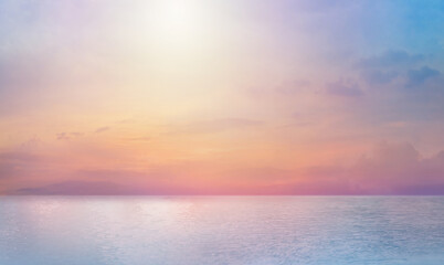 Beautiful blue sky with cloud formation background