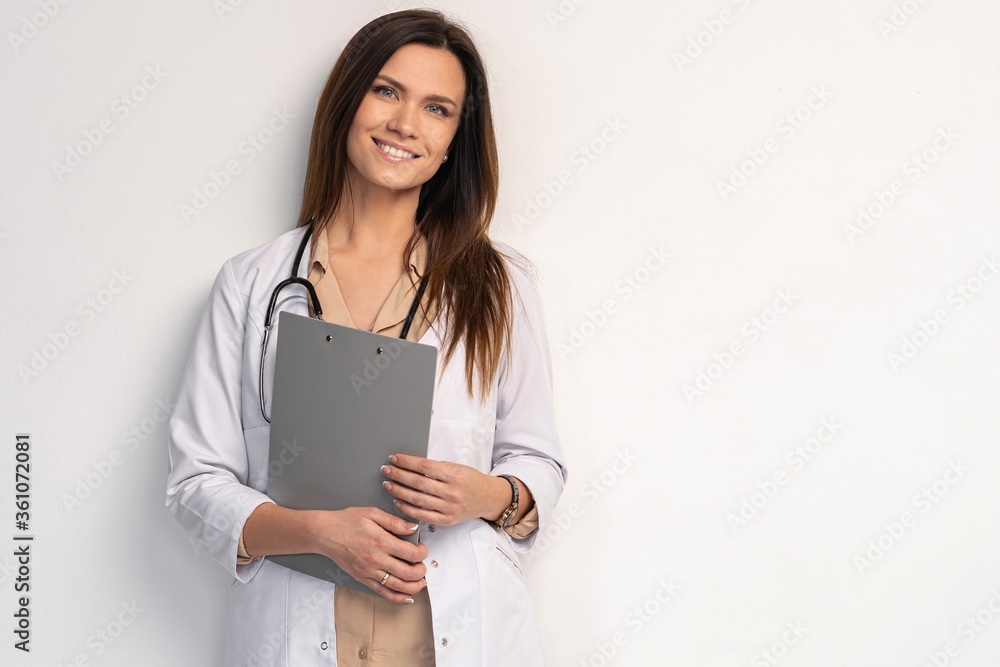 Young, smart and professional doctor isolated on white. Young, smart and professional doctor isolated on white.