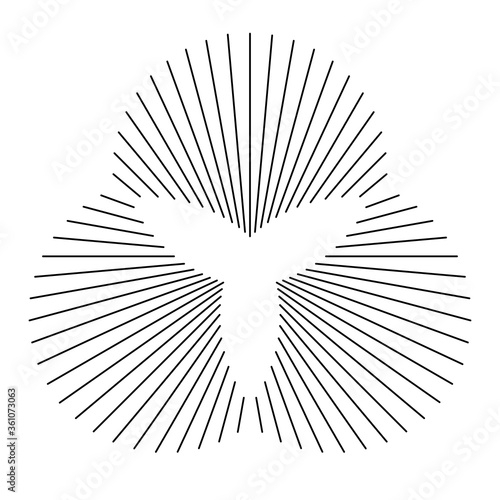 Abstract symbol made of lin...