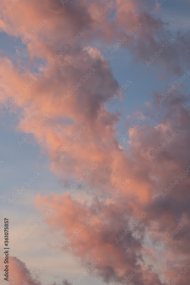 Cloud formation in the early morning glow Cloud formation in the early morning glow