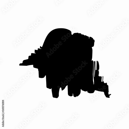 Blot. Blot shapes. Abstraction. Simple ink spot vector