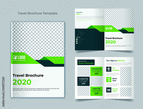 Tour and travel agency brochure