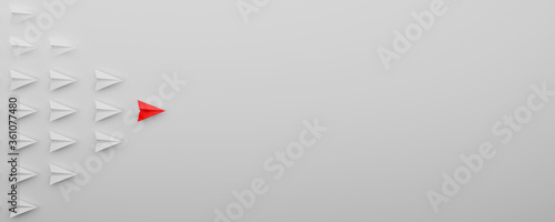 Fotografie abstract business symbol with plane - 3D Illustration