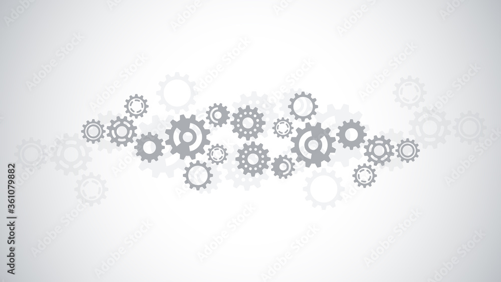 Cogs and gear wheel mechanisms. Hi-tech digital technology and engineering. Abstract technical background. Cogs and gear wheel mechanisms. Hi-tech digital technology and engineering. Abstract technical background.