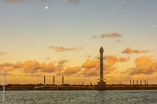 Port complex in the city of Recife, Pernambuco, Brazil photo