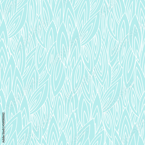 Vector seamless pattern with geometric brush strokes elements. Memphis geometric outline trendy modern style.  © Daria