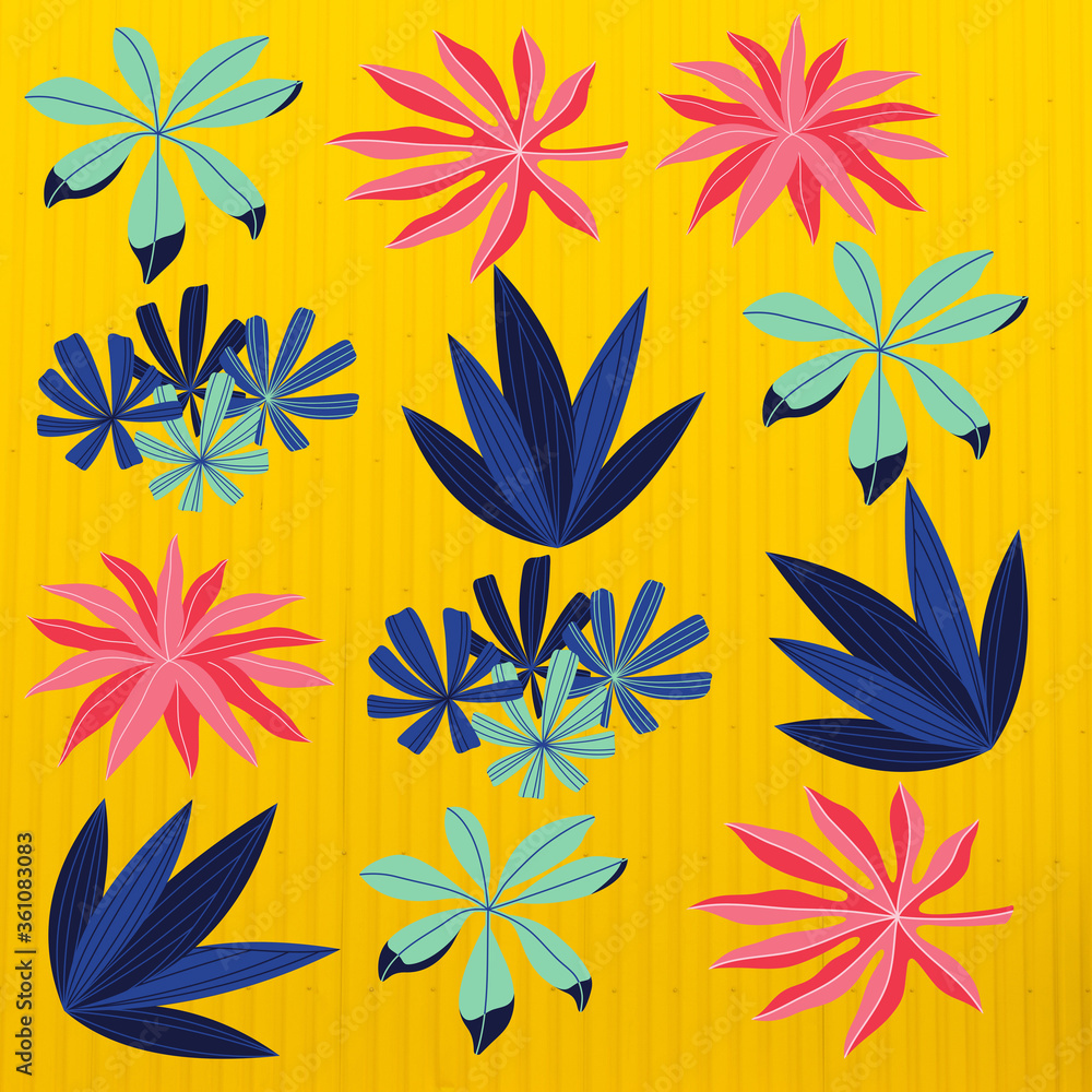 Fototapeta premium seamless pattern with flowers
