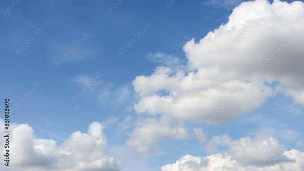 4k time lapse beautiful blue sky with clouds moving cloud cluster swirling upward background. footage time lapse nature. 4k time lapse beautiful blue sky with clouds moving cloud cluster swirling upward background. footage time lapse nature.