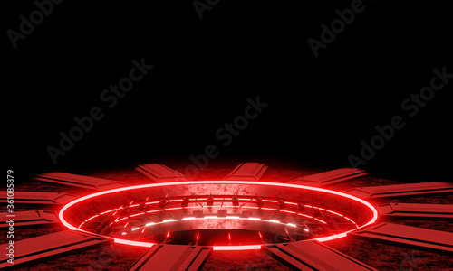 The charging station, red g...