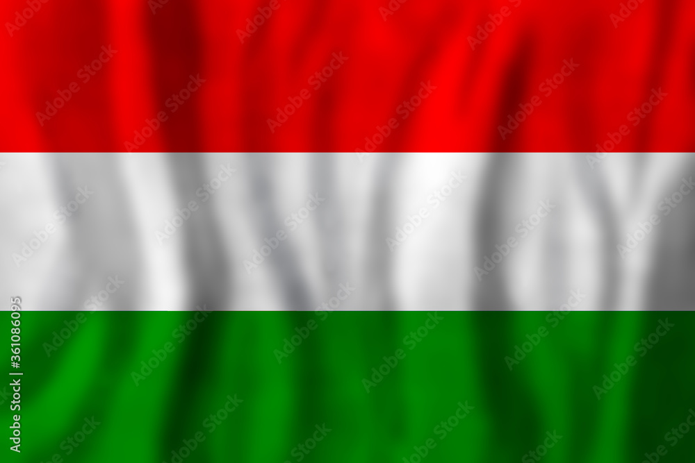 Hungary flag background. Travel or Business Concept
