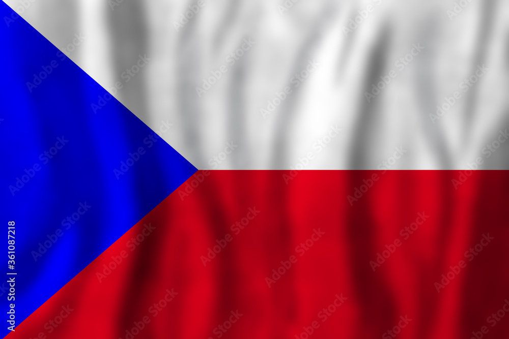 Fototapeta premium Travel concept with Czech Republic flag Background. Education and business