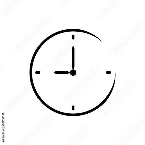 Clock line icon