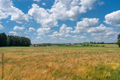 Landscape vith village und ...
