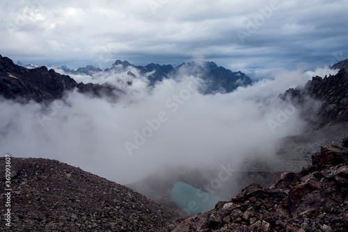A landscape of caucasus mountains, elbrus region nature © Николай Савин