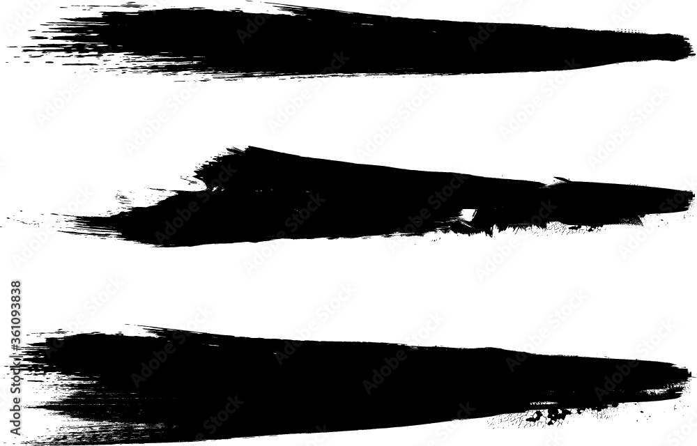 Grunge Paint Roller . Vector brush Stroke . Distressed banner . Black stripes isolated. paintbrush collection . Modern Textured shape . Dry border in Black . Bulge lines Grunge Paint Roller . Vector brush Stroke . Distressed banner . Black stripes isolated. paintbrush collection . Modern Textured shape . Dry border in Black . Bulge lines